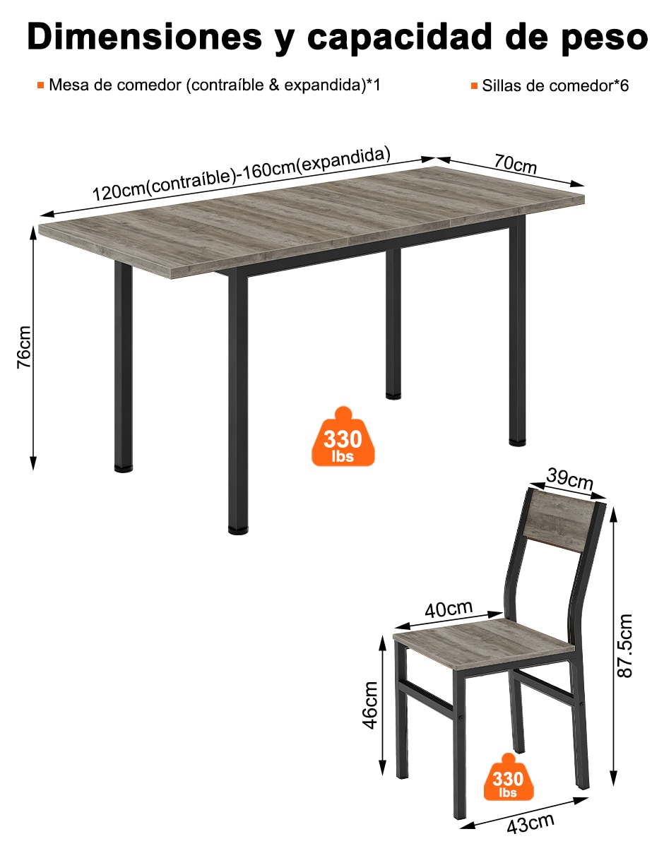 Comedor Nuestro Nidopara 6 personas de MDF 7